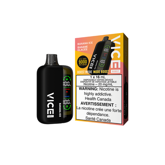 Vice Boost Banana Ice Disposable Vape - Online Vape Shop Canada - Quebec and BC Shipping Available