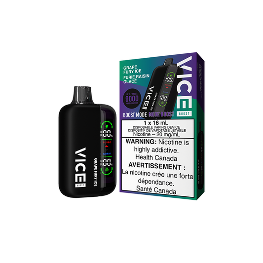 Vice Boost Grape Fury Ice Disposable Vape - Online Vape Shop Canada - Quebec and BC Shipping Available