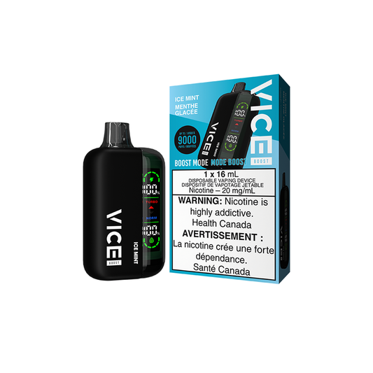 Vice Boost Ice Mint Disposable Vape - Online Vape Shop Canada - Quebec and BC Shipping Available