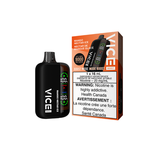 Vice Boost Mango Nectar Ice Disposable Vape - Online Vape Shop Canada - Quebec and BC Shipping Available