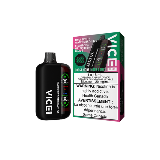 Vice Boost Raspberry Watermelon Ice Disposable Vape - Online Vape Shop Canada - Quebec and BC Shipping Available