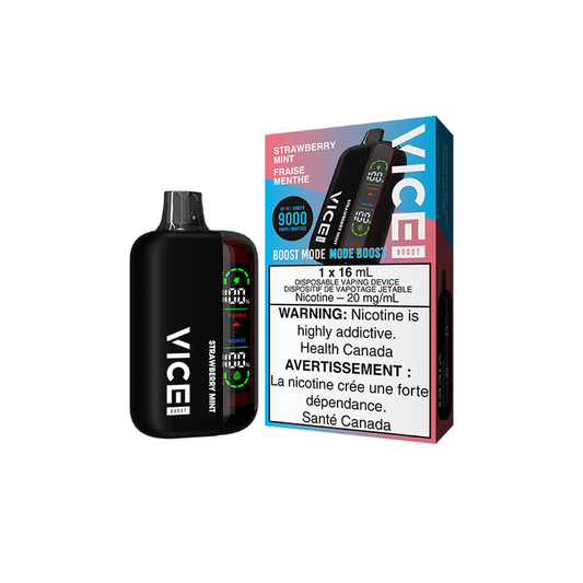 Vice Boost Strawberry Mint Disposable Vape - Online Vape Shop Canada - Quebec and BC Shipping Available