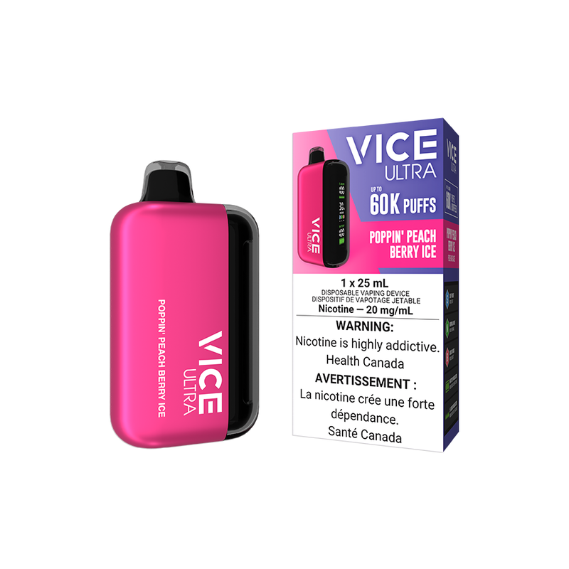 Vice Ultra 60K - Poppin' Peach Berry Ice