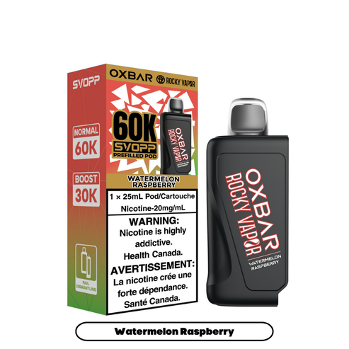 Rocky Vapor Svopp 60K Pro Pods - Watermelon Raspberry