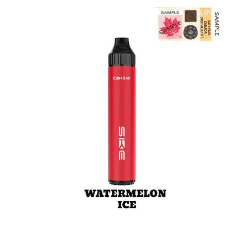 Icon Bar Watermelon Ice Disposable Vape - Online Vape Shop Canada - Quebec and BC Shipping Available