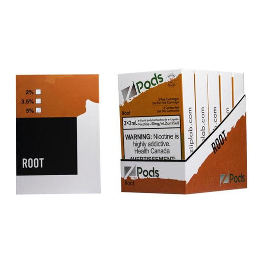 Z Pods Rootstock (Root Beer) Stlth Compatible Pods - Online Vape Shop Canada - Quebec and BC Shipping Available