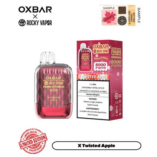Ox Bar G8000 X Twisted Apple Disposable Vape