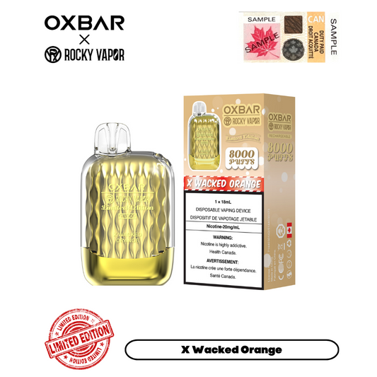 Ox Bar G8000 X Wacked Orange Disposable Vape