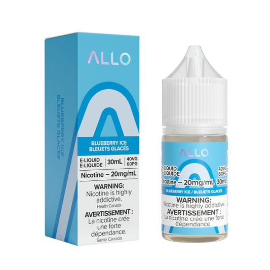 Allo Blueberry Ice Salt Nic - Online Vape Shop Canada - Quebec and BC Shipping Available
