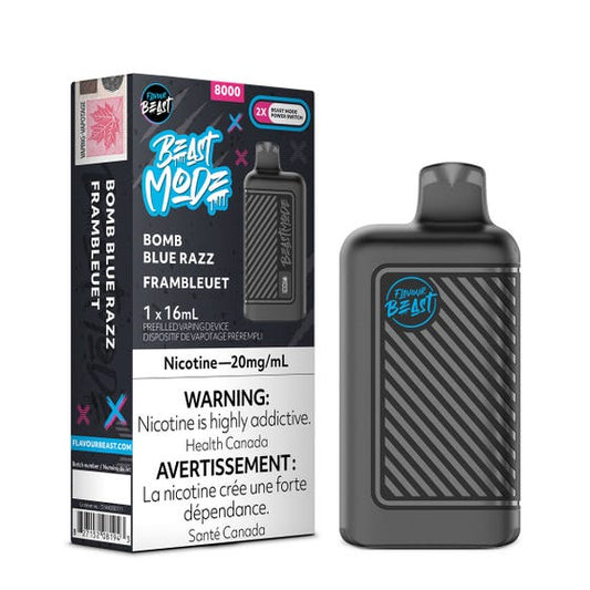 Flavour Beast BEAST MODE 8K Bomb Blue Razz - Online Vape Shop Canada - Quebec and BC Shipping Available