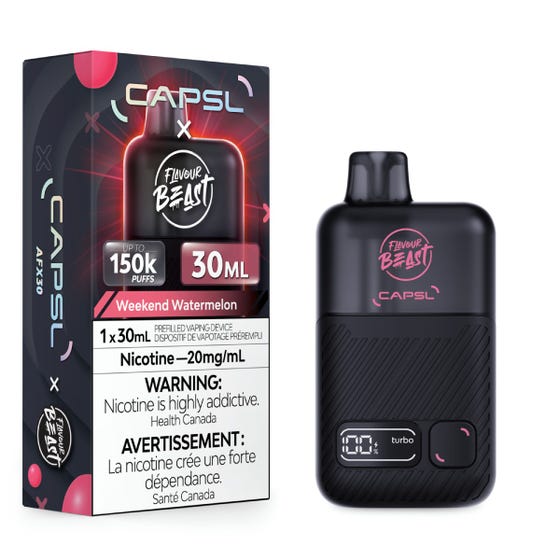 CAPSL x Flavour Beast AFX30 - Weekend Watermelon Iced