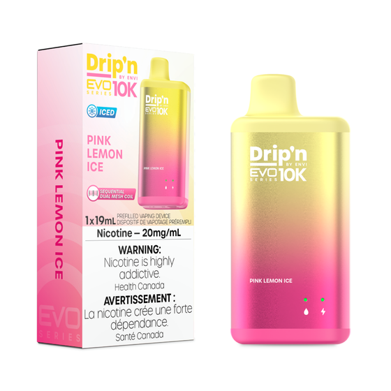 Envi Drip'n EVO 10K Pink Lemon Ice Disposable Vape