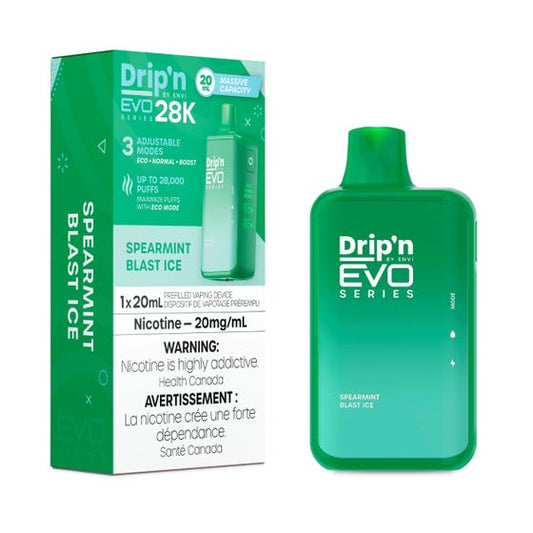 Drip'n EVO 28K Disposable Vape - Spearmint Blast lce