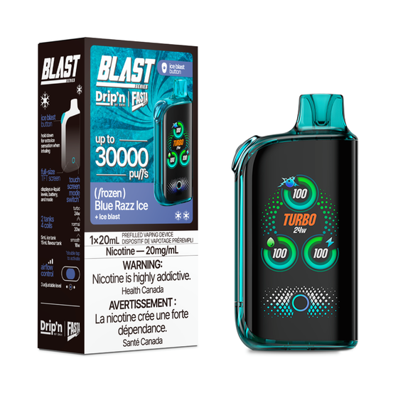 Drip'n Fasta Blast 30K - Blue Razz Ice