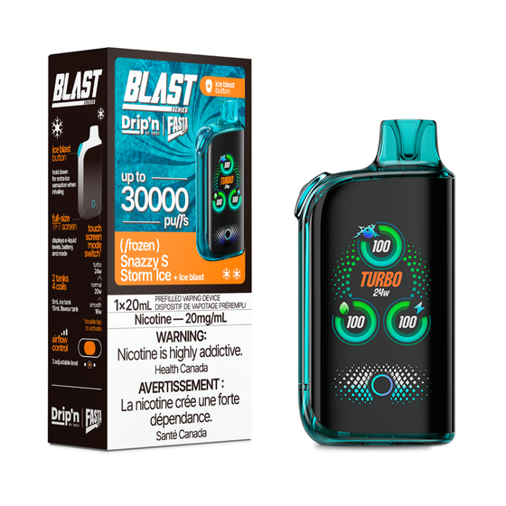 Drip'n Fasta Blast 30K - Snazzy S Storm Ice