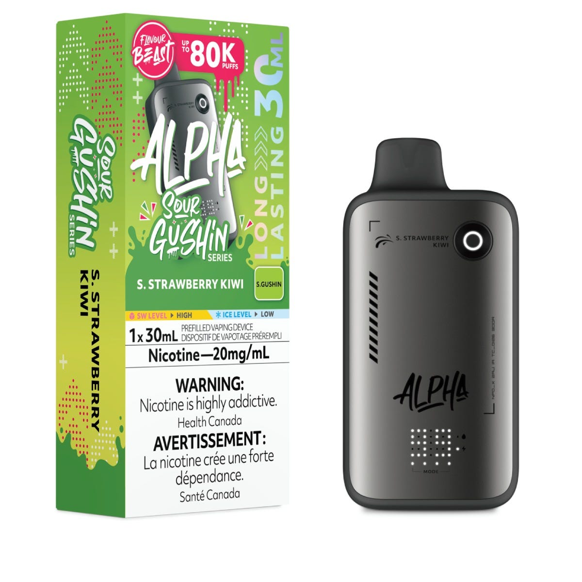 Flavour Beast Alpha 80K - S. Strawberry Kiwi