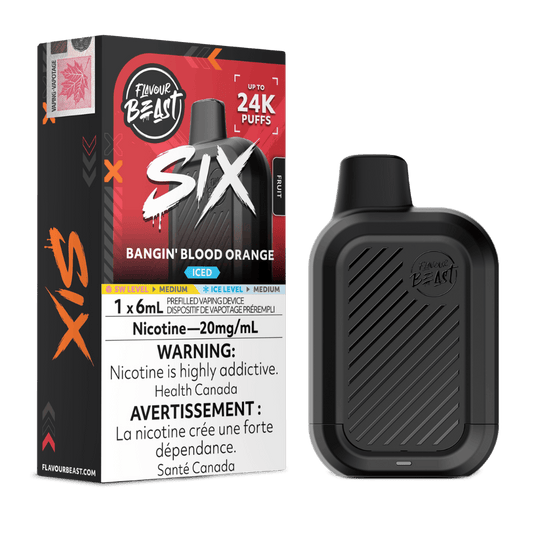 Flavour Beast Six 6ML - Bangin Blood Orange Iced