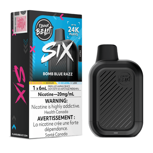 Flavour Beast Six 6ML - Bomb Blue Razz
