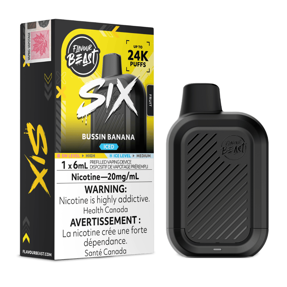 Flavour Beast Six 6ML - Bussin Banana Iced