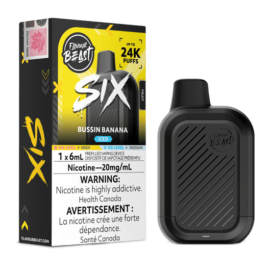 Flavour Beast Six 6ML - Bussin Banana Iced