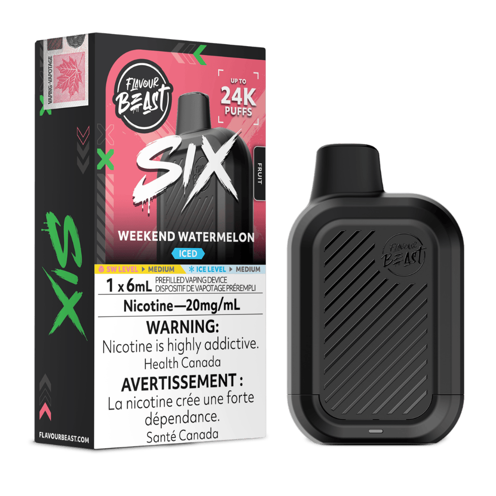 Flavour Beast Six 6ML - Weekend Watermelon Iced