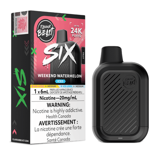 Flavour Beast Six 6ML - Weekend Watermelon Iced