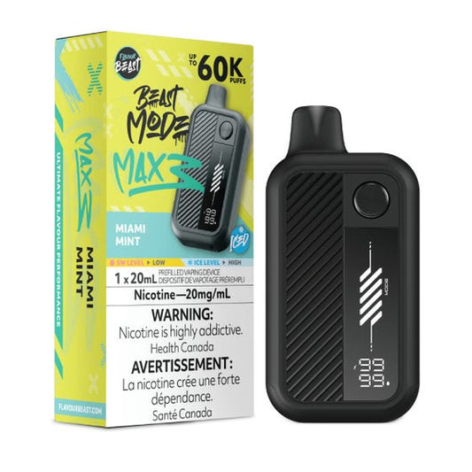 Flavour Beast Beast Mode Max 3 60K - Miami Mint Iced