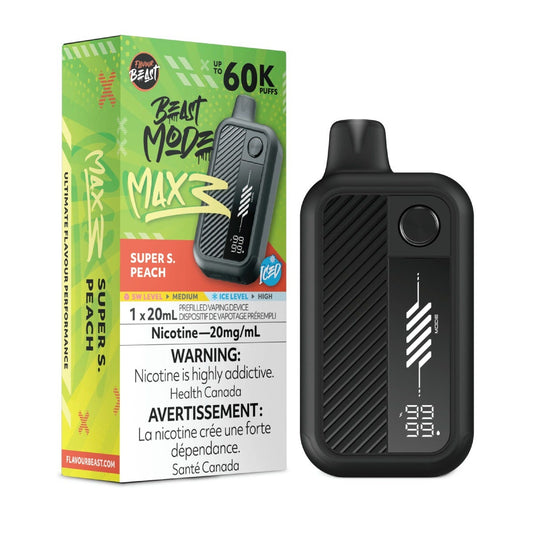 Flavour Beast Beast Mode Max 3 60K - Super S. Peach Iced