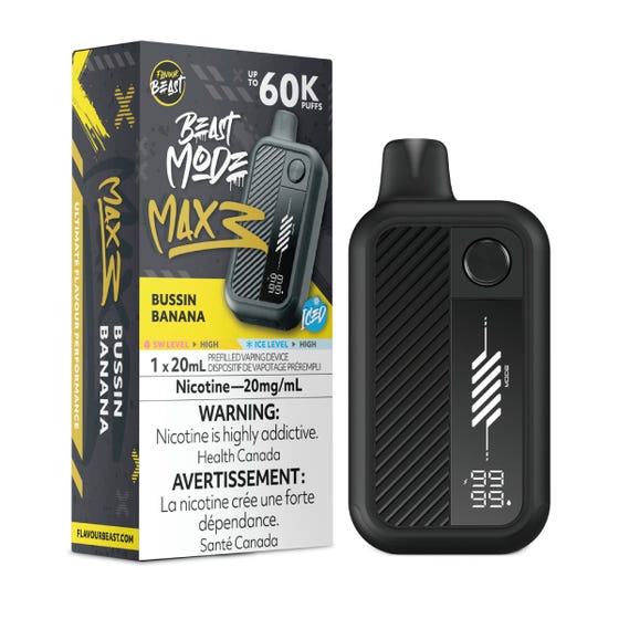 Flavour Beast Beast Mode Max 3 60K - Bussin Banana Iced