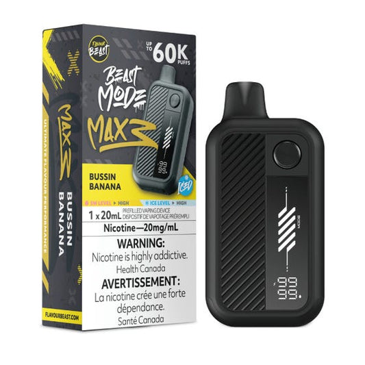 Flavour Beast Beast Mode Max 3 60K - Bussin Banana Iced