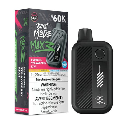 Flavour Beast Beast Mode Max 3 60K - Supreme Strawberry Kiwi Iced