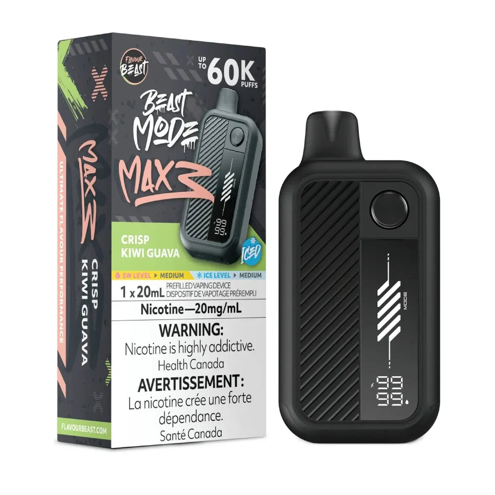 Flavour Beast Beast Mode Max 3 60K - Crisp Kiwi Guava Iced