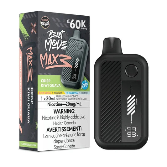 Flavour Beast Beast Mode Max 3 60K - Crisp Kiwi Guava Iced