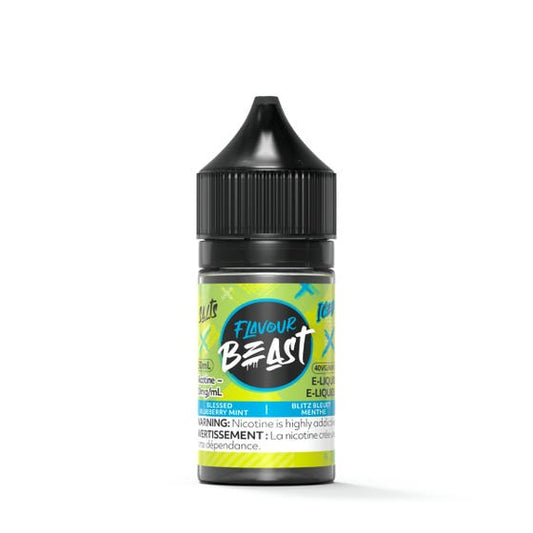 Flavour Beast Blessed Blueberry Mint Iced Salt - Online Vape Shop Canada - Quebec and BC Shipping Available