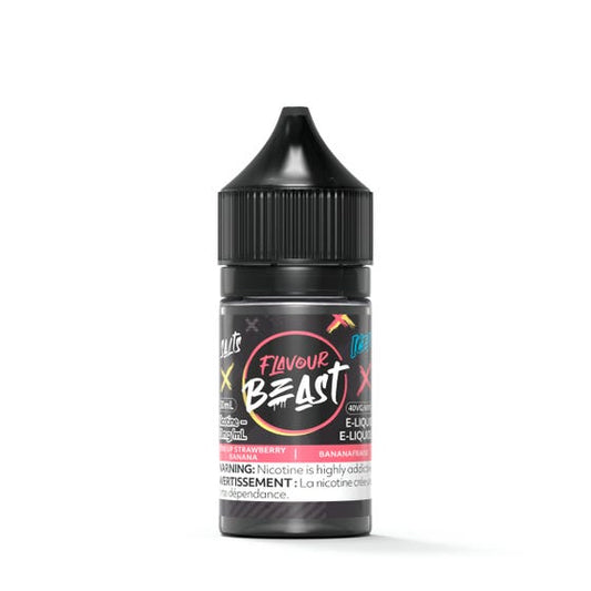 Flavour Beast STR8 UP Strawberry Banana Iced Salt - - Online Vape Shop Canada - Quebec and BC Shipping Available