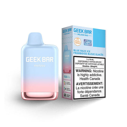 Geek Bar Meloso Max Blue Razz Ice Disposable Vape - Online Vape Shop Canada - Quebec and BC Shipping Available