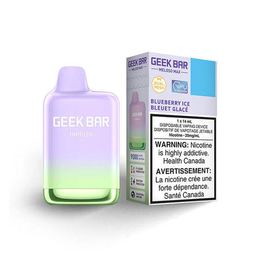 Geek Bar Meloso Max Blueberry Ice Disposable Vape - Online Vape Shop Canada - Quebec and BC Shipping Available