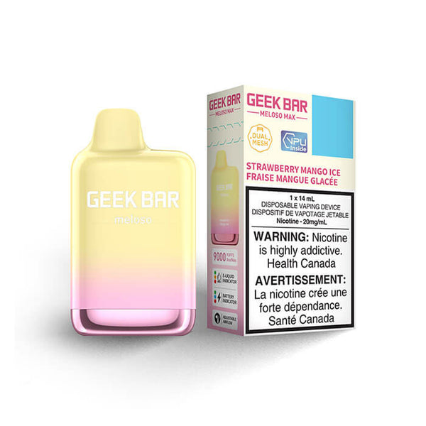 Geek Bar Meloso Max Strawberry Mango Ice Disposable Vape Infinite Vapes Canada