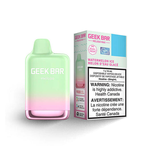 Geek Bar Meloso Max Watermelon Ice Disposable Vape - Online Vape Shop Canada - Quebec and BC Shipping Available