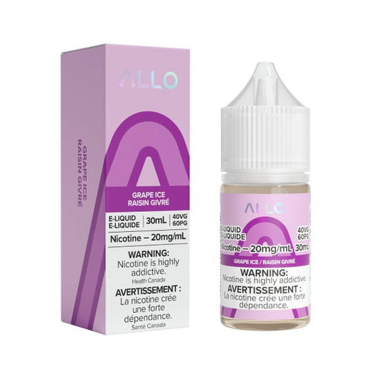 Allo Grape Ice Salt Nic - Online Vape Shop Canada - Quebec and BC Shipping Available