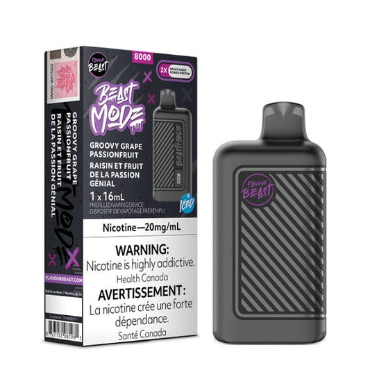 Flavour Beast BEAST MODE 8K Groovy Grape Passionfruit - Online Vape Shop Canada - Quebec and BC Shipping Available