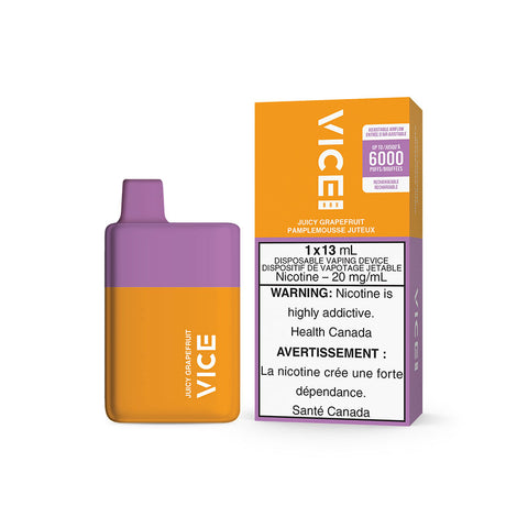 Vice Box Juicy Grapefruit - Online Vape Shop Canada - Quebec and BC Shipping Available