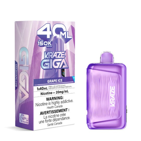 Kraze Giga 150K - Grape Ice
