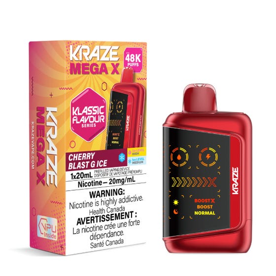 Kraze Mega X 48K - Cherry Blast G Ice