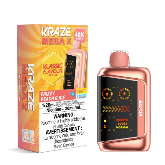 Kraze Mega X 48K - Frizzy Peach G Ice
