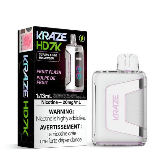 Kraze HD 7K Fruit Flash Disposable Vape - Online Vape Shop Canada - Quebec and BC Shipping Available