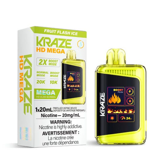 Kraze HD Mega 20K Disposable Vape - Fruit Flash Ice