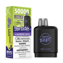 Level X Flavour Beast G2 Ultra Pod 50K - Sour Gushin S. Blueberry Grape