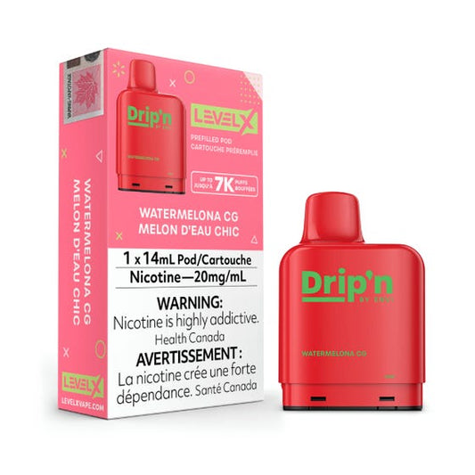 Level X Watermelona CG Drip'n Pod - Online Vape Shop Canada - Quebec and BC Shipping Available