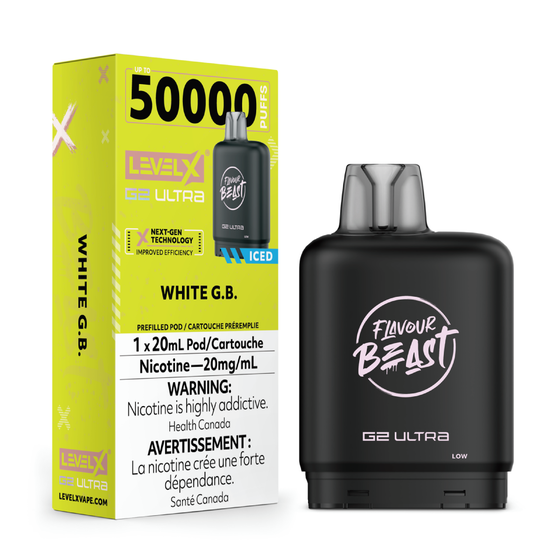 Level X Flavour Beast G2 Ultra Pod 50K - White G.B. Iced